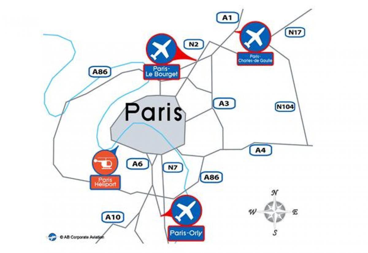 flygplats paris karta Paris flygplats karta   Paris internationella flygplats karta (Île 